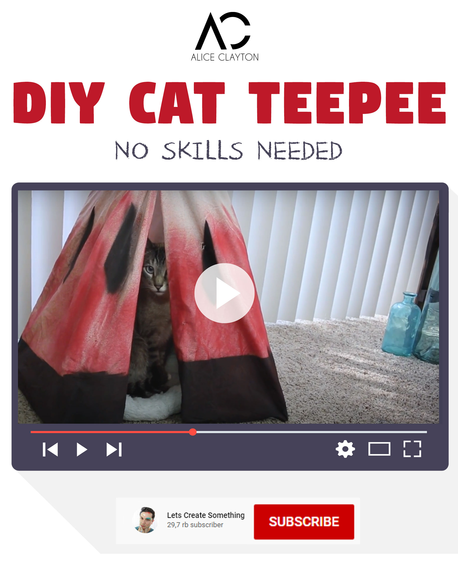 DIY Cat Teepee