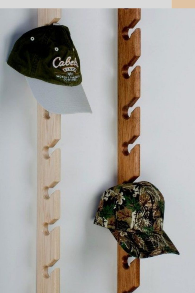 how to hang hats on wall without nails