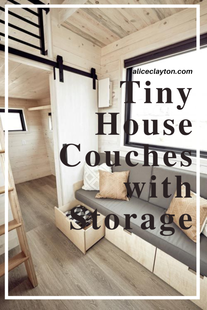 Tiny House Couches with storage